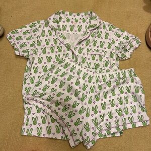 pink and green bunny polo roller rabbits